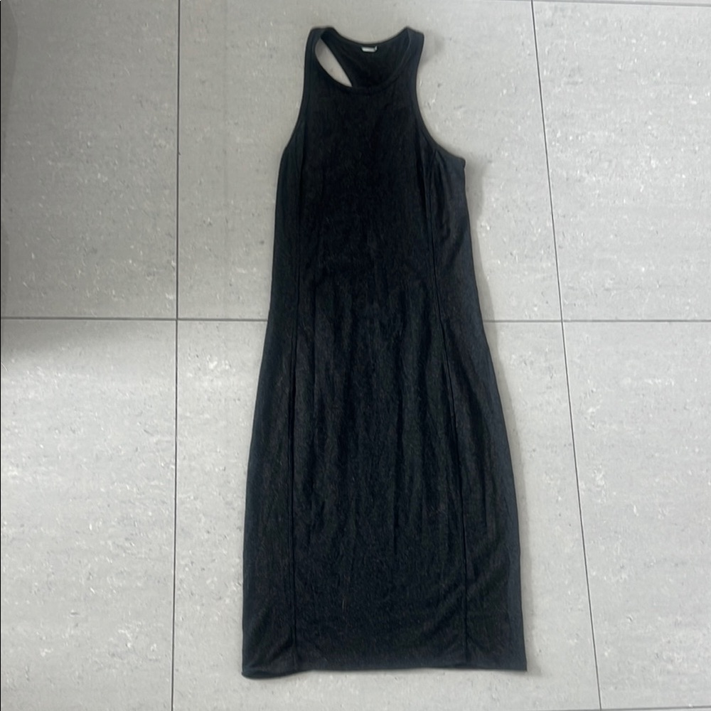 Kit and Ace Heather Gray Midi Tank Dress XS Long Cotton Minimalist
